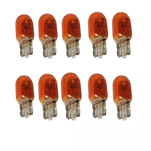 501A Amber Standard Replacement 12V 5W WY5W Side Indicator Wedge Bulbs (Trade Pack of 10)