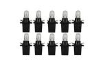 R509T Standard Replacement 12V 1.2W Dashboard Bulbs (Trade Pack of 10) - Black