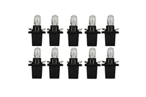 R509T Standard Replacement 12V 1.2W Dashboard Bulbs (Trade Pack of 10) - Black