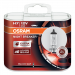 H7 OSRAM Night Breaker Black Cap 12V 55W 477 Halogen Bulbs (Pair)