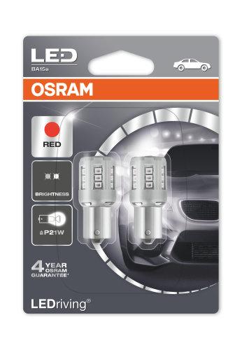 382 Osram Standard LED Driving Retrofit Red 12V P21W Bayonet Bulb