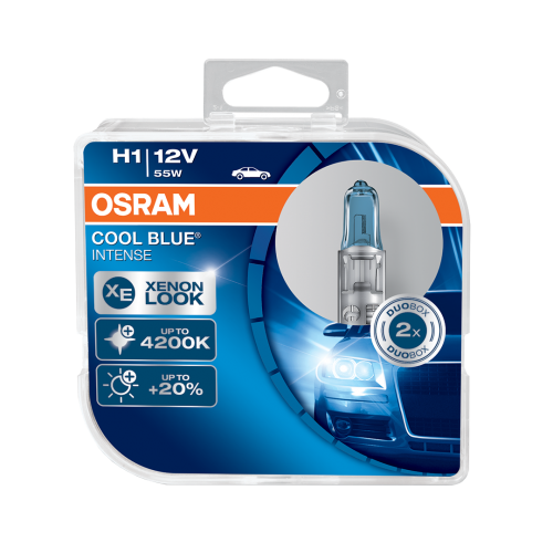 H1 OSRAM Cool Blue Intense 12V 55W 448 Halogen Bulbs (Pair)