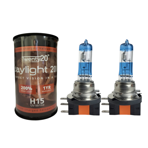 H15 Twenty20 Daylight200 +200% Headlight Bulbs (Pair)