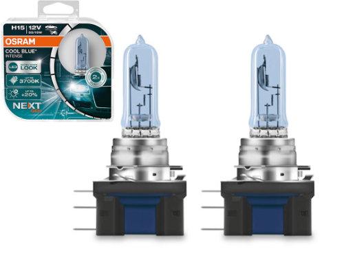 H15 Osram Cool Blue Intense Next Gen Halogen Bulbs (Pair) - Open Packaging