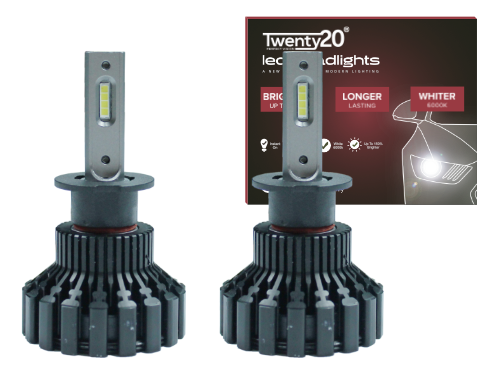 H3 Twenty20 Impact LED 12V 453 Headlight Bulbs (Pair)