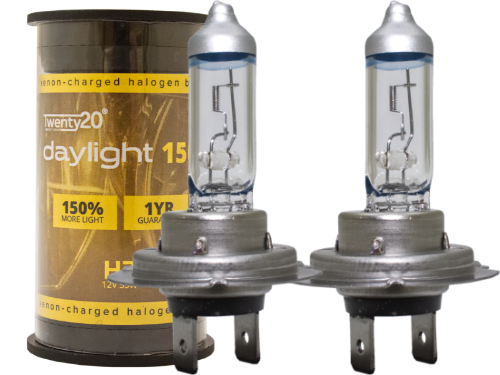 H7 Twenty20 Daylight +150% 12V 55W 477 Halogen Bulbs
