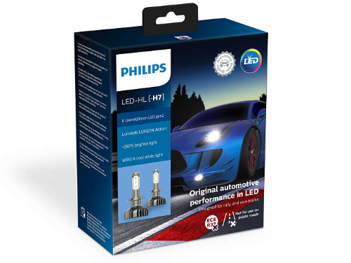 H7 Philips X-treme Ultinon Gen 2 LED Headlights