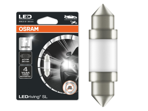 Osram 239/272 (36mm) Festoon LEDriving SL Range White