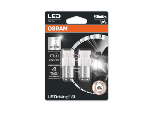 380 OSRAM LEDriving SL Range (P21W/5W) LED Upgrade Bulbs (White) - Pair