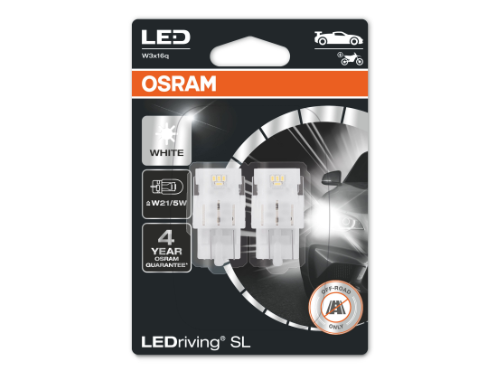 580 OSRAM LEDriving SL Range (W21W/5W) LED Upgrade Bulbs (White) - Pair