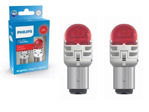 380 Red Philips Ultinon Pro6000 LED Bulbs (Pair)