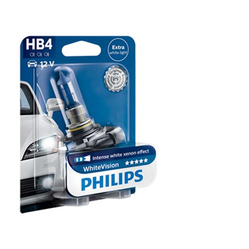 HB4 Philips White Vision 12V 51W 9006 Halogen Bulb