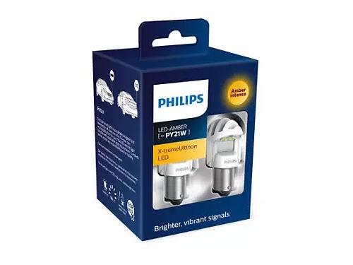 Philips X-treme Ultinon Gen2 581 PY21W LED in Amber (Pair) - Open/Damaged Packaging