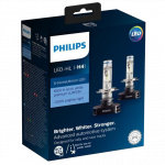 H4 Philips X-Treme Ultinon LED Headlight Bulbs (Pair)