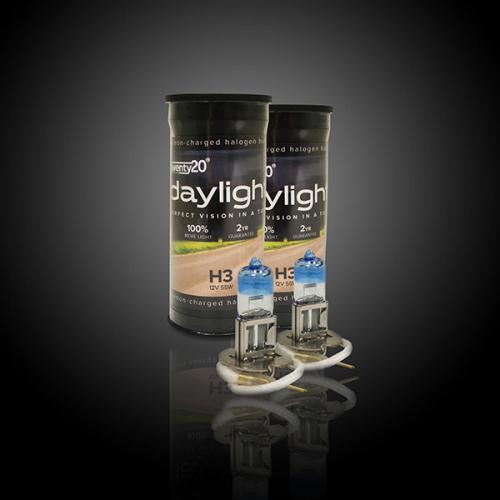 H3 Twenty20 Daylight +100% 12V 55W 453 Halogen Bulbs (Pair)
