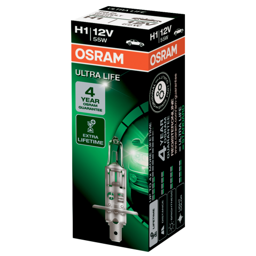 H1 OSRAM Ultra Life 12V 55W 448 Halogen Bulb