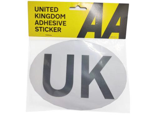 AA UK Self Adhesive Badge Single