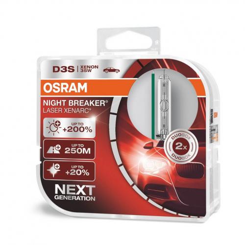D3S OSRAM Night Breaker Laser Xenarc +200% Bulbs - Next Generation (Pair)