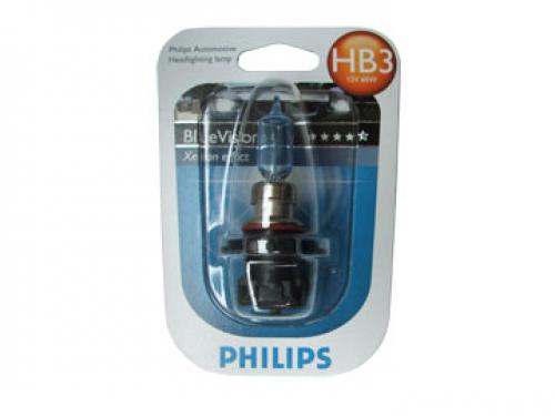 HB3 Philips Blue Vision 12V 60W 9005 Halogen Bulbs (Pair)