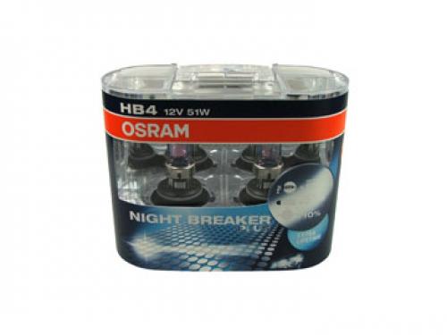 HB4 OSRAM Night Breaker Plus +90% More Light 50% Improved Life Upgrade Xenon Headlight Bulbs (Pack of 2)