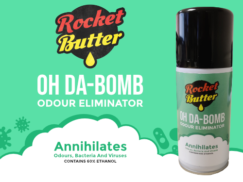 Rocket Butter OH DA-BOMB Odour Eliminator & Sanitiser