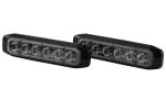 HELLA 014 592-601 LED-Strobe-type Beacon - BST-Slim - 12/24V - Red