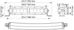 HELLA 358 196-501 LED-Spotlight - Black Magic Tough Lightbar 20" - 12/24V - 3910lm