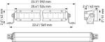 HELLA 358 196-301 LED-Spotlight - Black Magic Tough Lightbar 20" - 12/24V - 3910lm