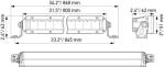 HELLA 358 196-311 LED-Spotlight - Black Magic Tough Lightbar 32" - 12/24V - 5410lm
