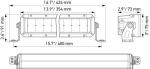 HELLA 358 196-461 LED-Spotlight - Black Magic Tough Mini Lightbar 13" - 12/24V - 3800lm