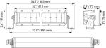 HELLA 358 196-411 LED-Spotlight - Black Magic Tough Lightbar 30" - 12/24V - 7900lm