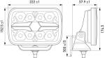 HELLA VALUEFIT 357 199-081 LED-Spotlight - Blade Chrome RE 9" - 12/24V - White/Amber