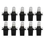 R509T Standard Replacement 12V 1.2W Dashboard Bulbs (Trade Pack of 10) - Black