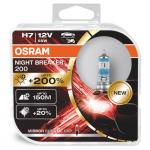 H7 OSRAM Night Breaker 200% 12V 55W (Pair) - Open Packaging