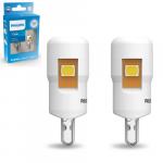 501 White Philips Ultinon Pro6000 LED Bulbs (Pair) Open Packaging