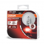 H1 OSRAM Night Breaker Silver Bulbs +100% 12V 55W (Pair)