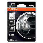 233 Osram Long Life LED Retrofit Cool White 12V T4W Bayonet Bulb (Pair)